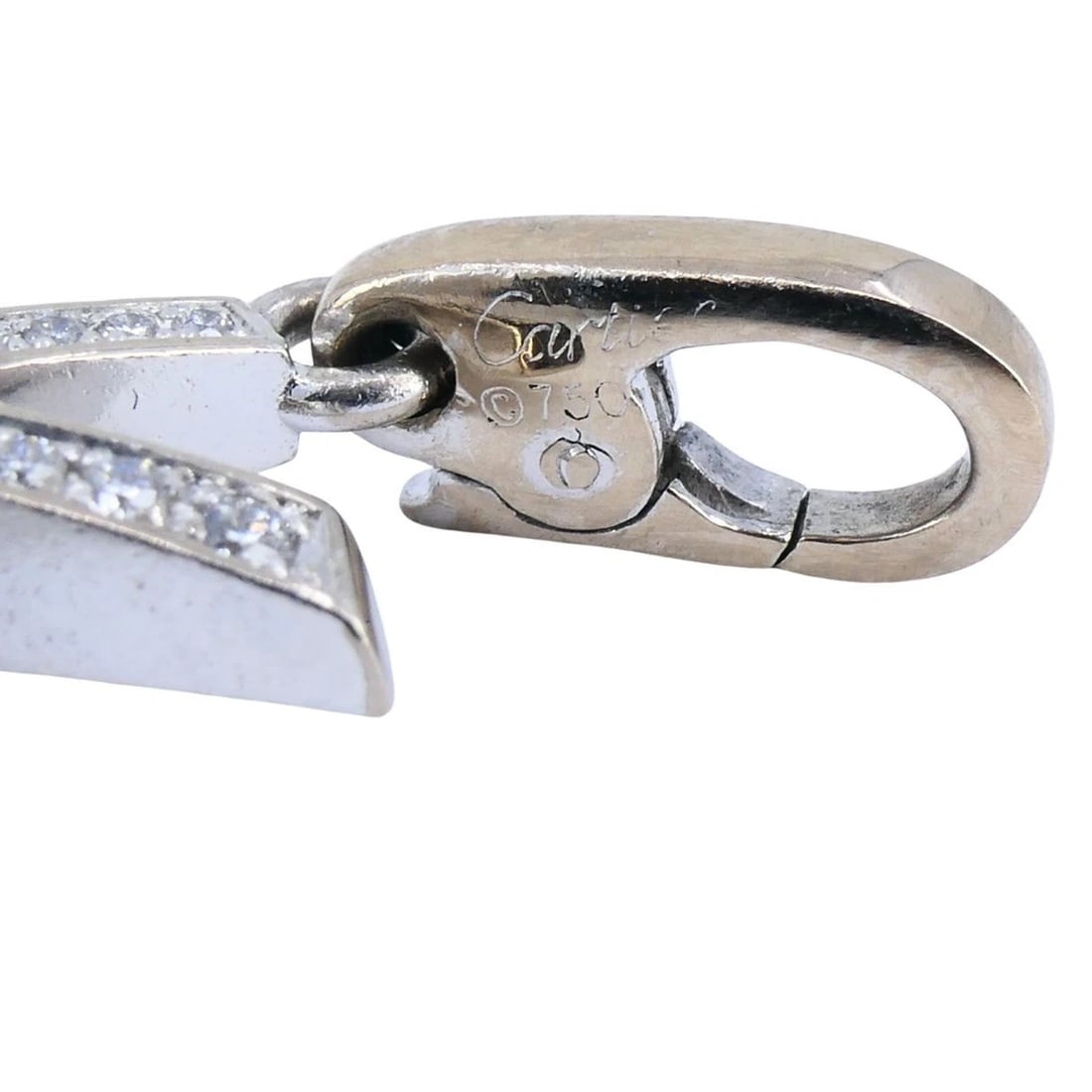 Cartier 18K White Gold Diamond Firework Charm Pendant - 7