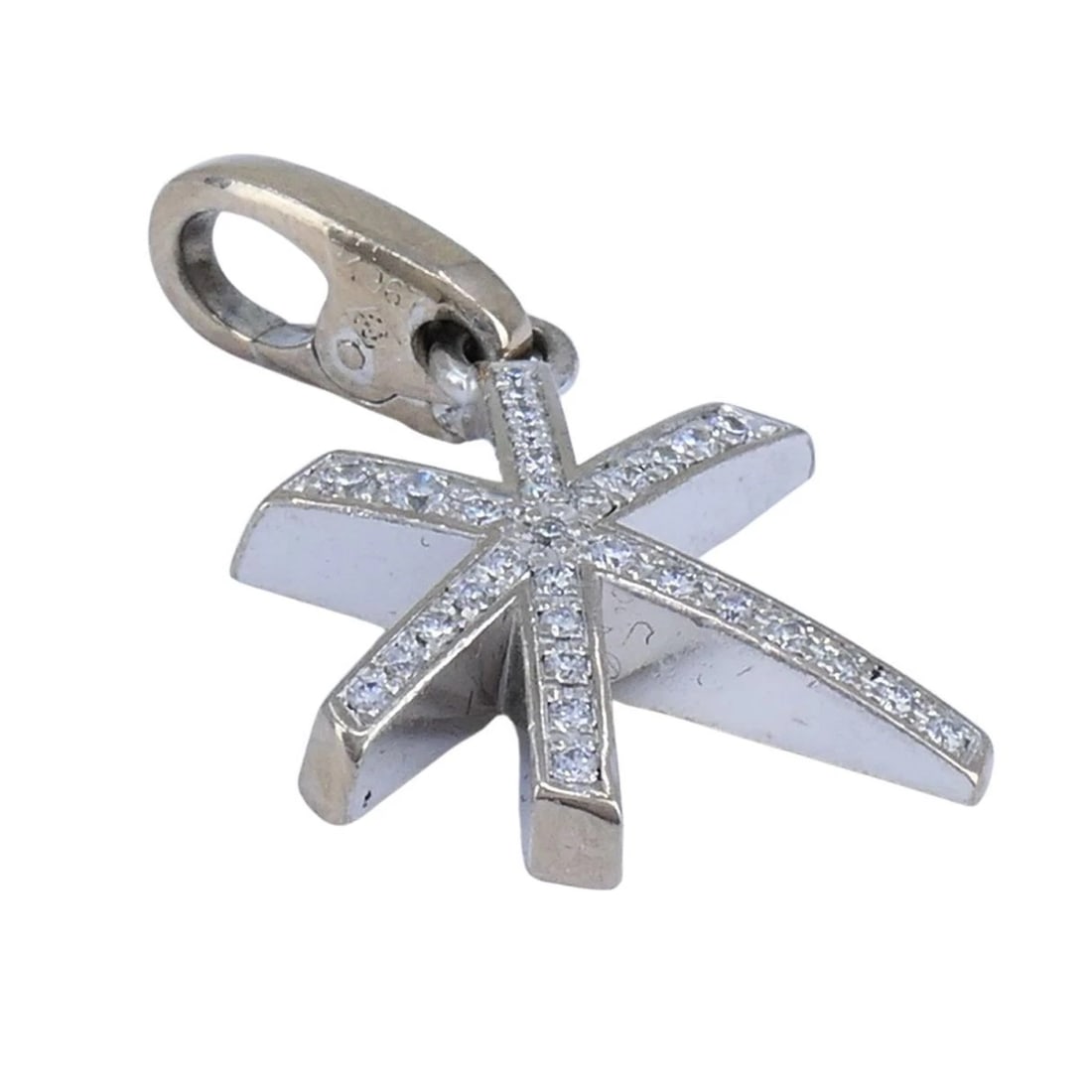 Cartier 18K White Gold Diamond Firework Charm Pendant - 9