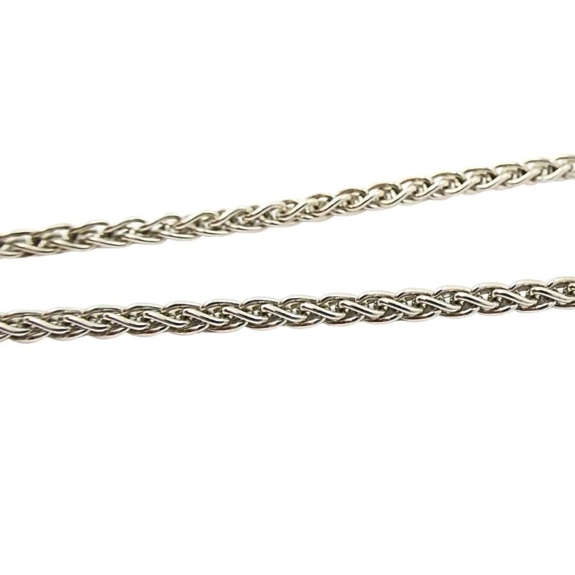 18k White Gold Monogram "S" Pendant Necklace - 6