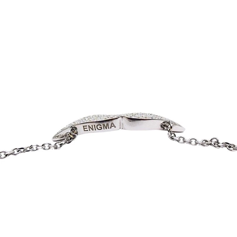 Enigma by Gianni Bulgari Lips Necklace 18k White Gold Diamond - 8