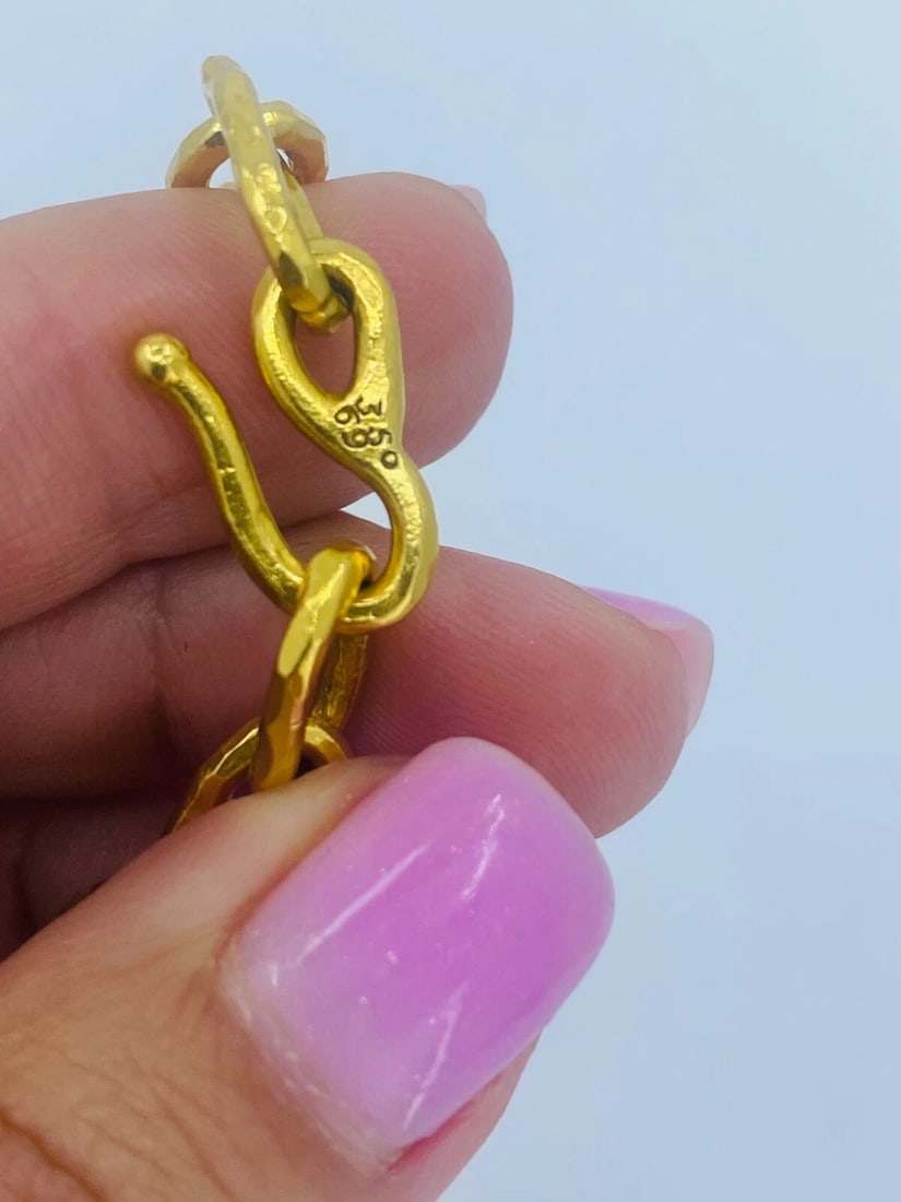 22k Gold Jean Mahie Figural Pendant Necklace - 10