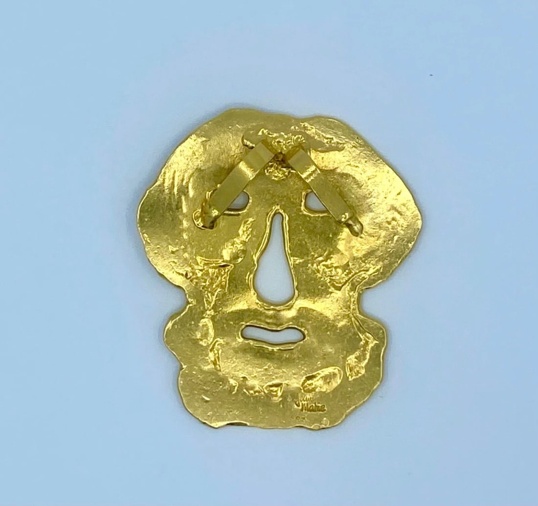 22k Gold Jean Mahie Figural Pendant Necklace - 8