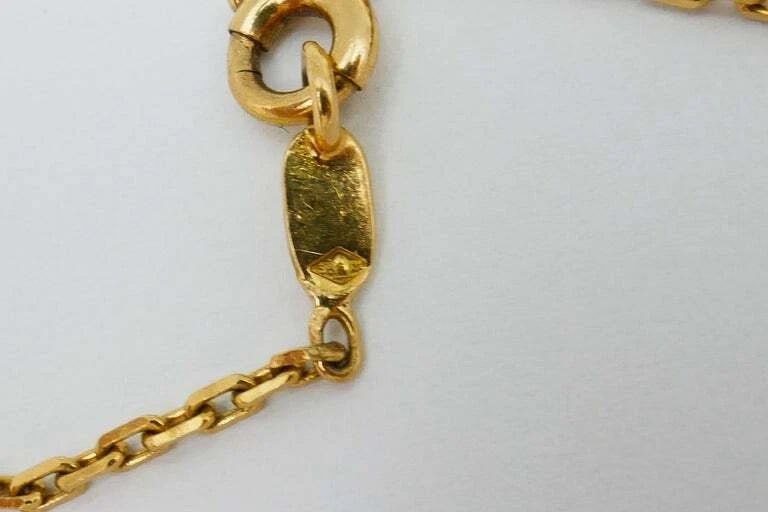 Fred Paris Necklace Leo Pendant Gold Diamond Emerald - 9