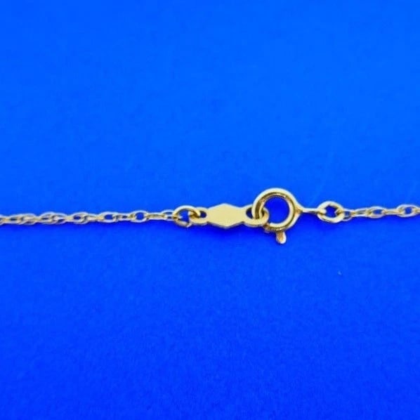 VINTAGE 14k Yellow & White Gold & Diamond Necklace - 6
