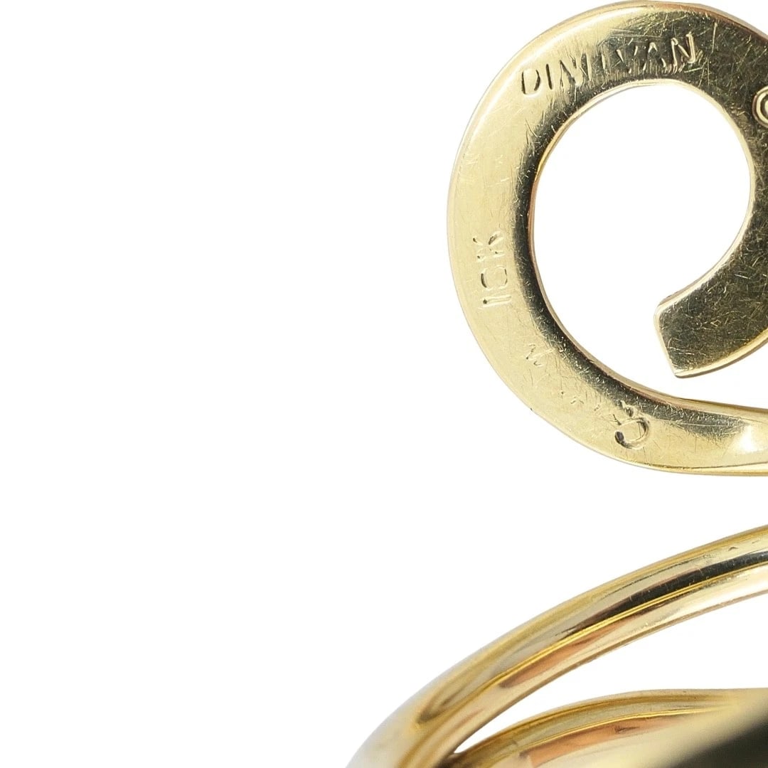 Cartier Dinh Van 18k Yellow Gold Vintage Ankh Ring - 9