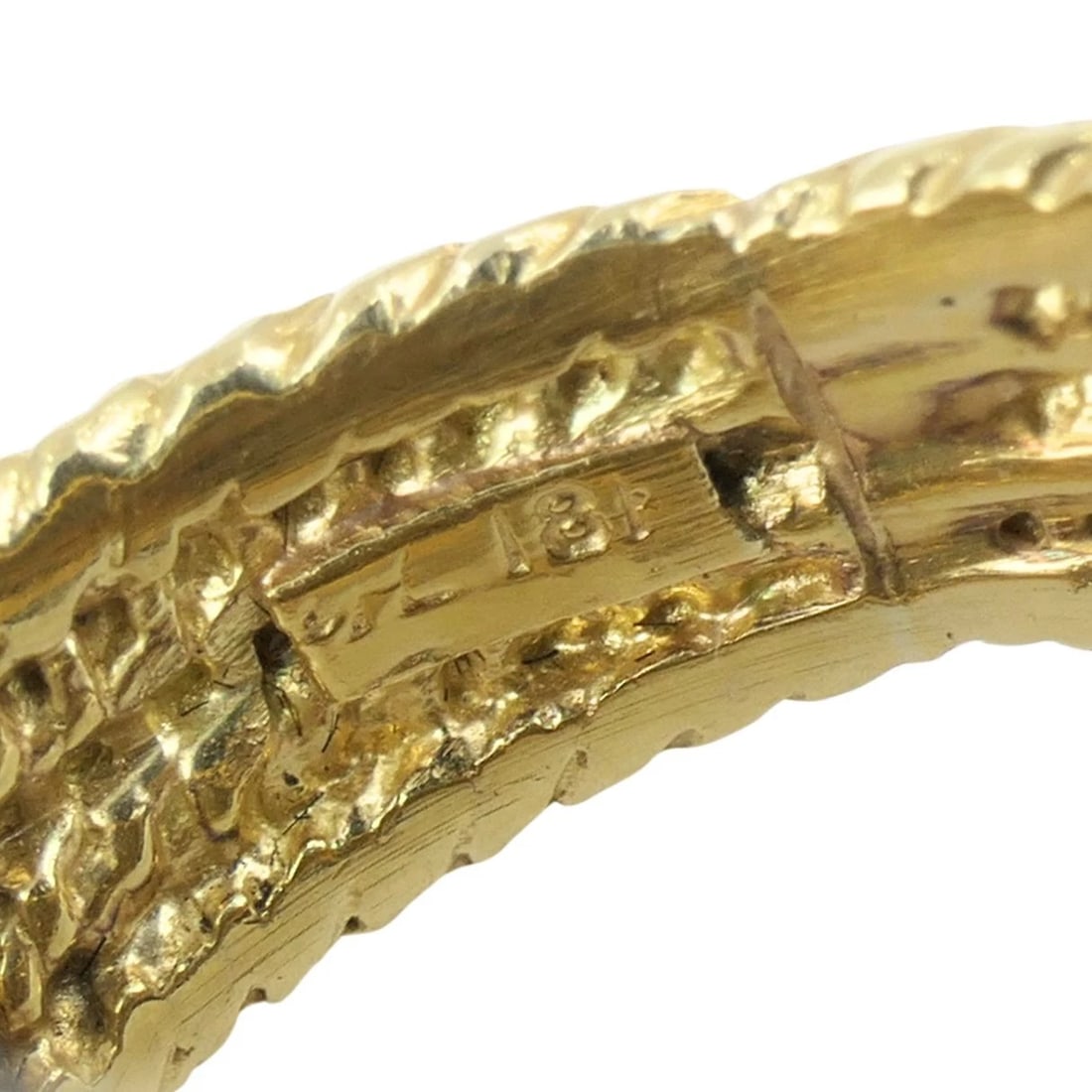Vintage 18k Yellow Gold and 14k White Gold Diamond Dome Cocktail Ring - 10