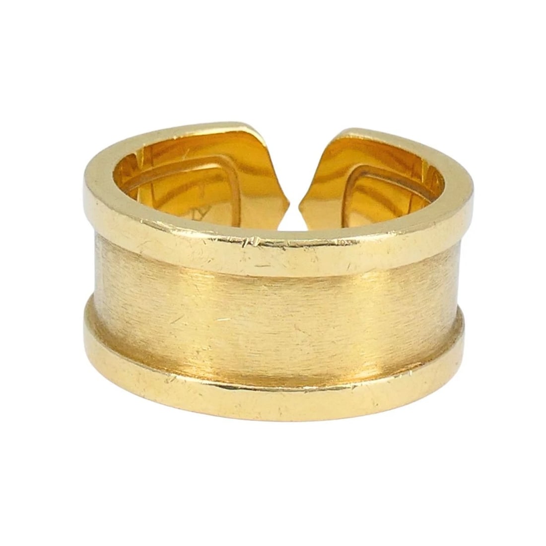 Cartier C de Cartier 18k Yellow Gold Diamond Band Ring - 6
