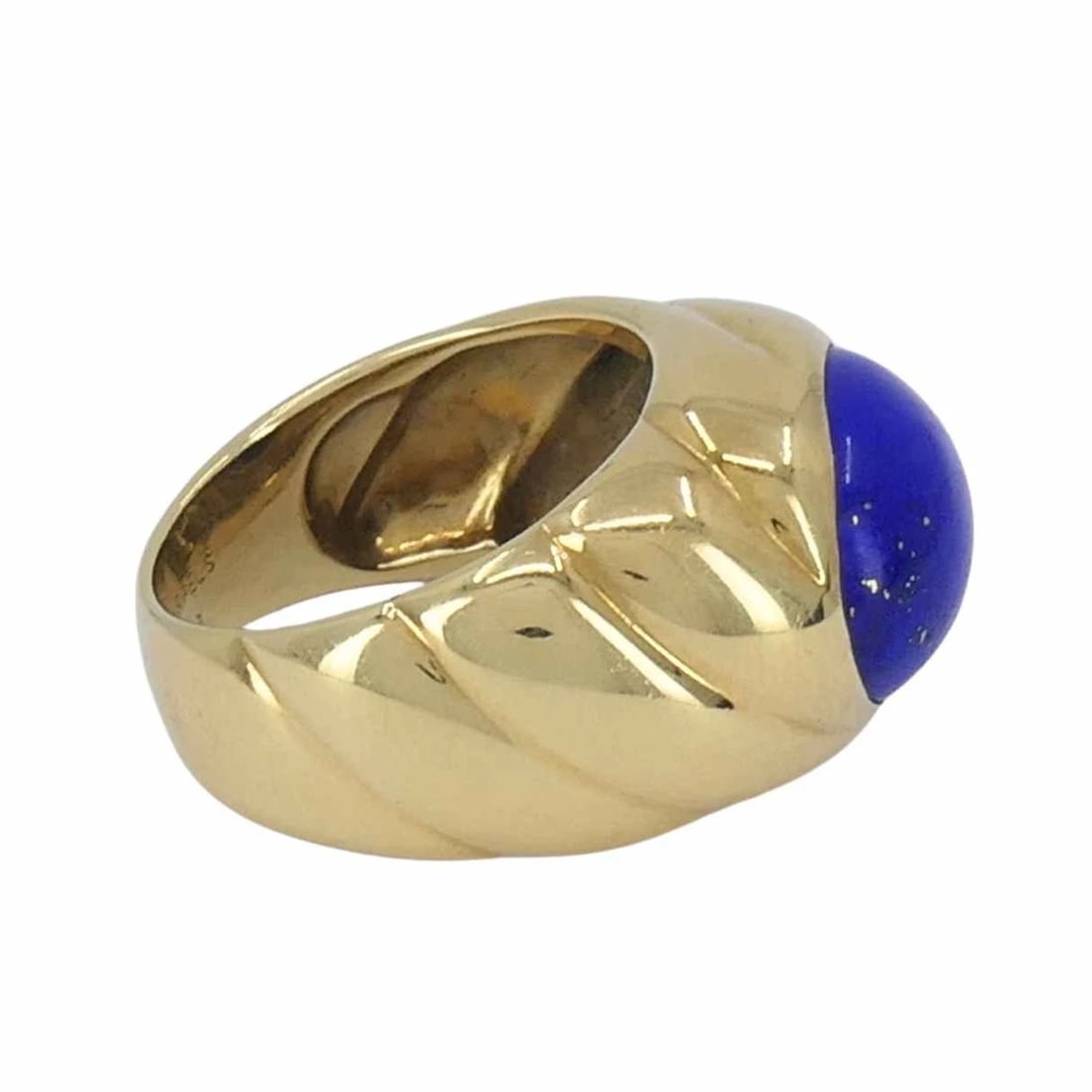 Vintage Van Cleef & Arpels 18k Gold Lapis Lazuli Ring - 5