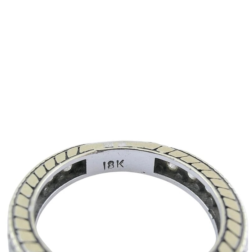 18k White Gold Diamond Eternity Band Ring - 9