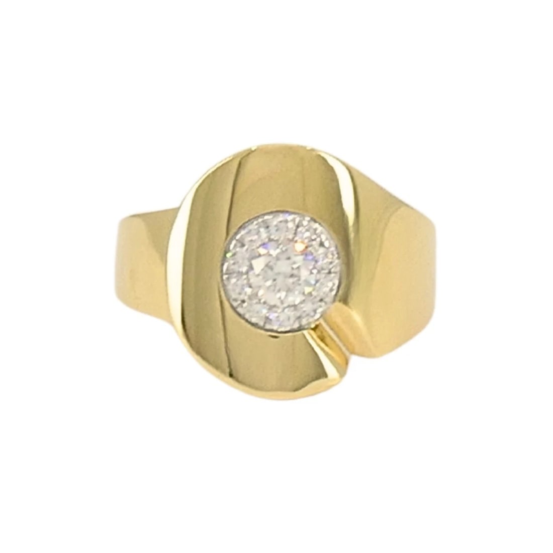 Dinh Van Menottes Ring 18k Gold Diamond (1 of 9)