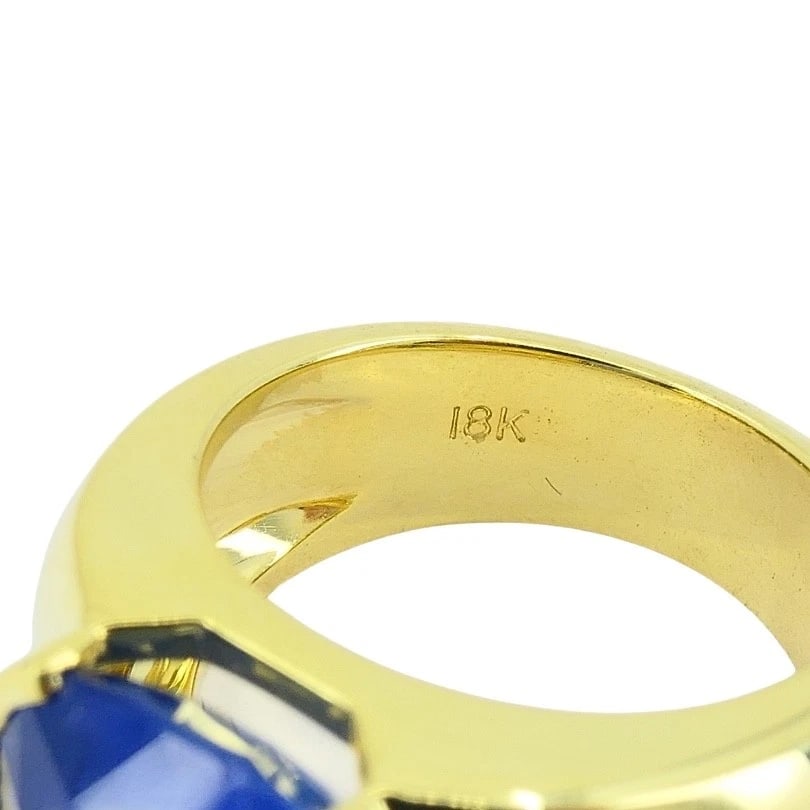 Burma Natural Sapphire 18K Gold Ring GIA Report - 10