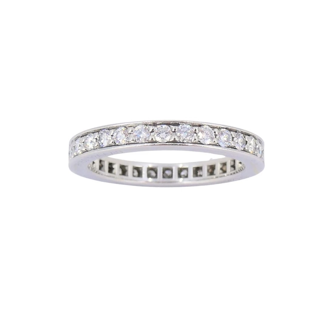 Vintage Cartier Diamond Band Platinum Size 4.5 (48) - 2