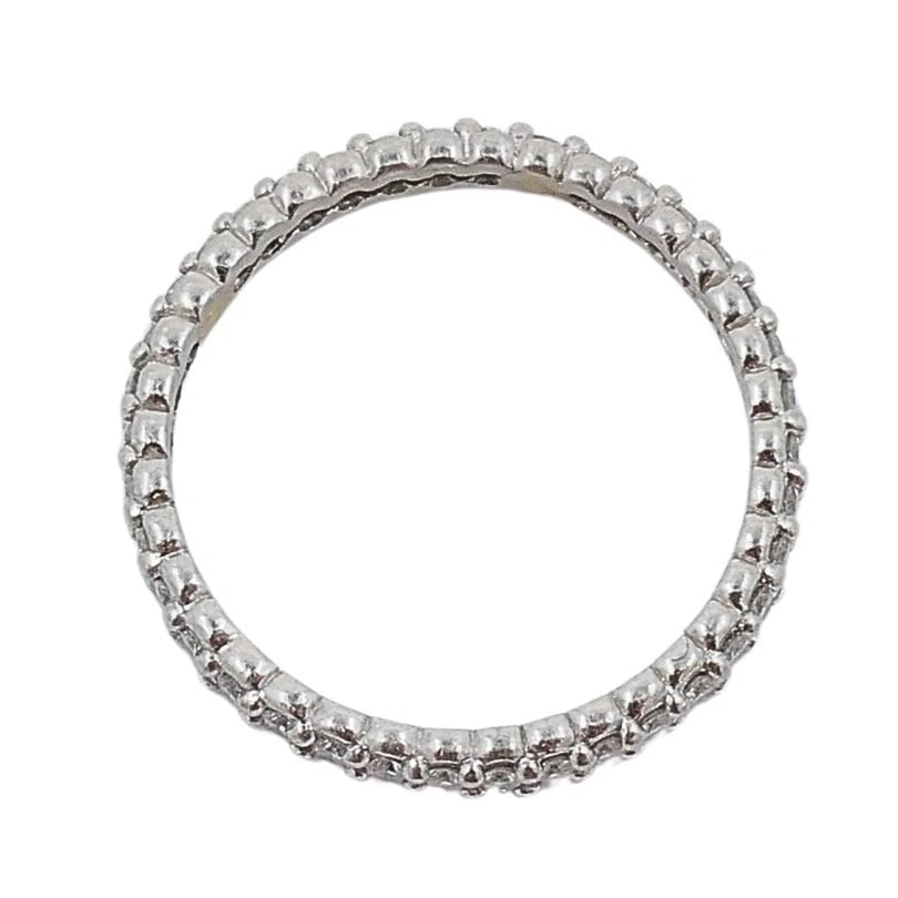 Morelli Platinum Pinpoint Diamond Eternity Ring - 5