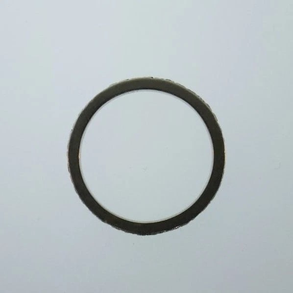 ANTIQUE Platinum & Rose Cut Diamond Band Circa 1900s - 3