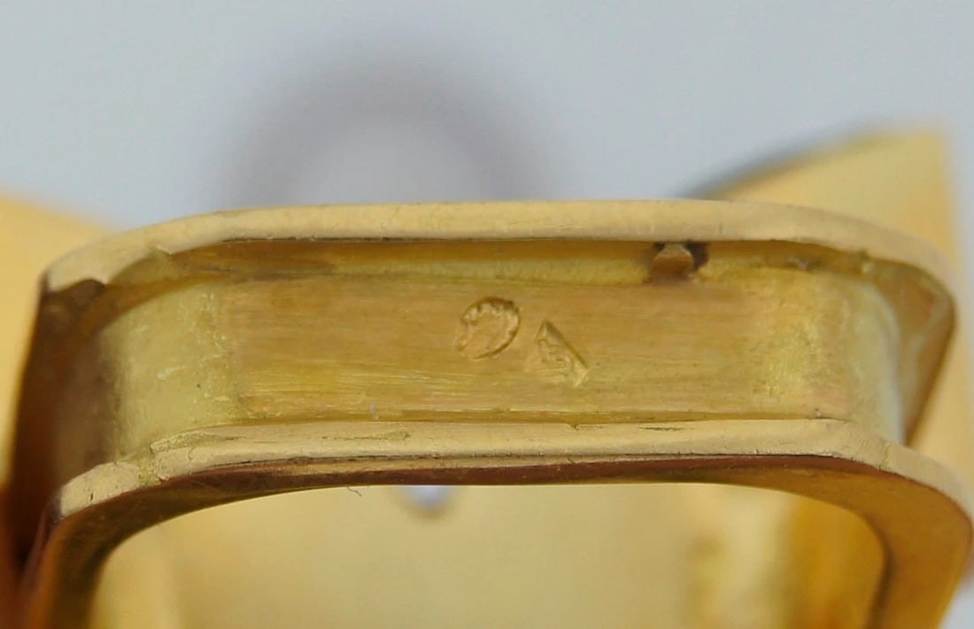 THIERRY VENDOME Bronze Yellow Gold RING - Handmade Unique - 9