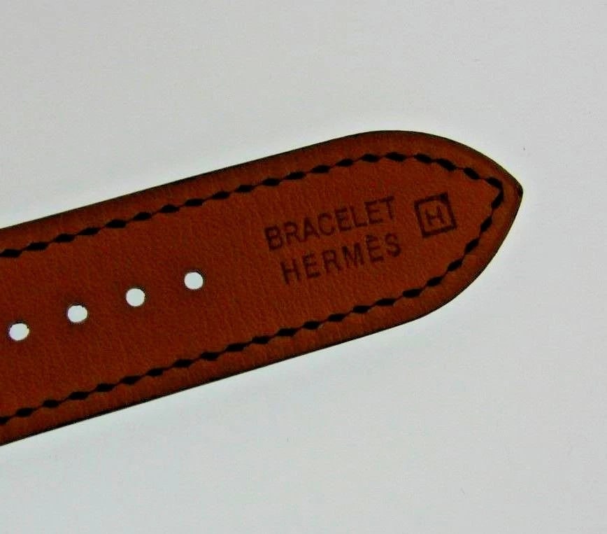 TIMELESS Hermes Black Leather Watch Strap Bracelet - 3