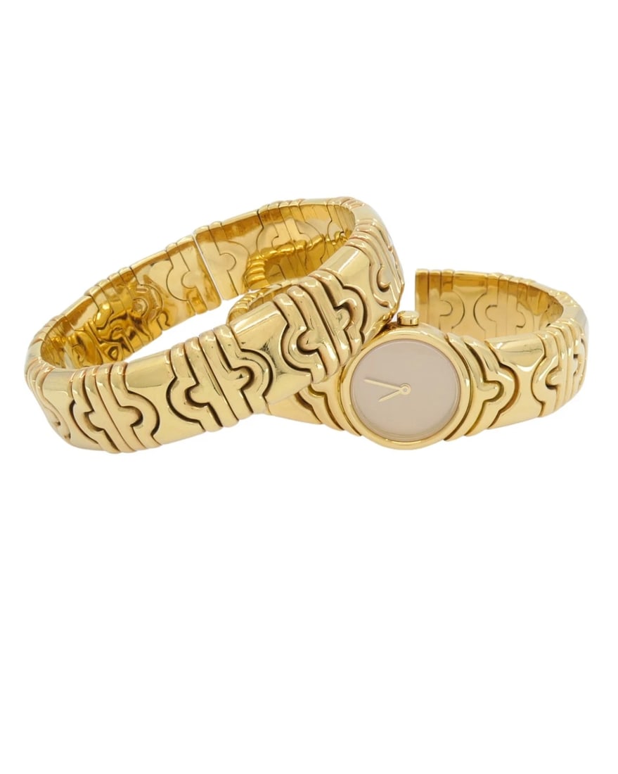 Bvlgari Bulgari Parentesi Gold Watch and Parentesi Bracelet 18k Gold Set - 5