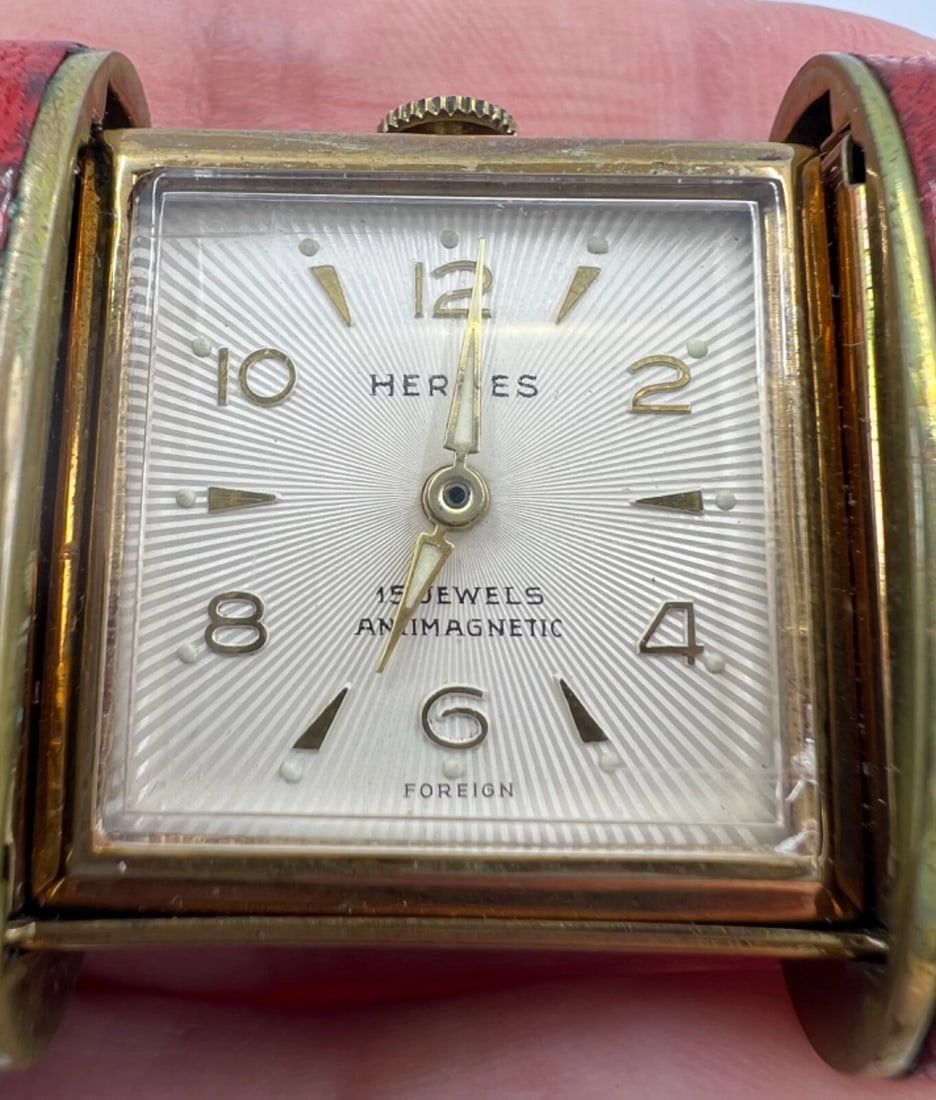 Vintage Hermes Travel Watch C.1960s - 2