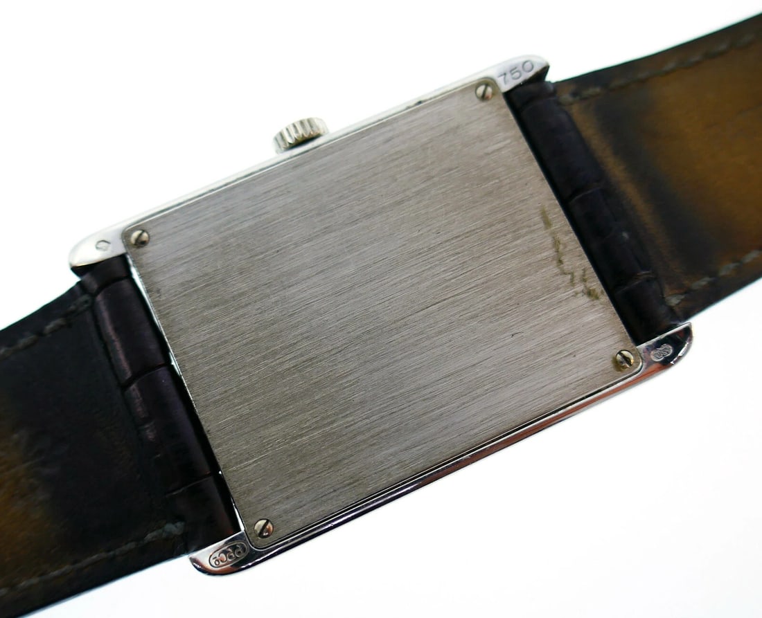 PATEK PHILIPPE White Gold Unisex WATCH BLK LEATHER STRAP Original - 8