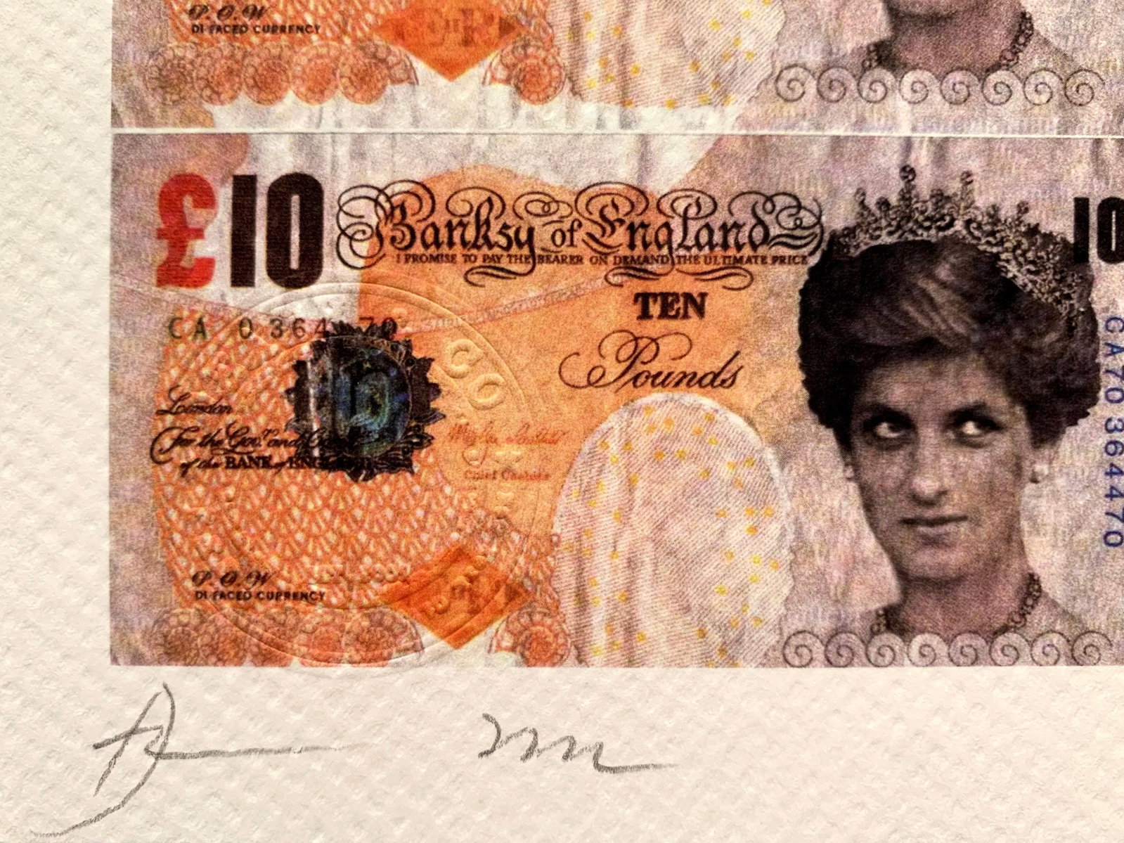Death NYC Banksy Di-Faced Tenner Mona Lisa - 2