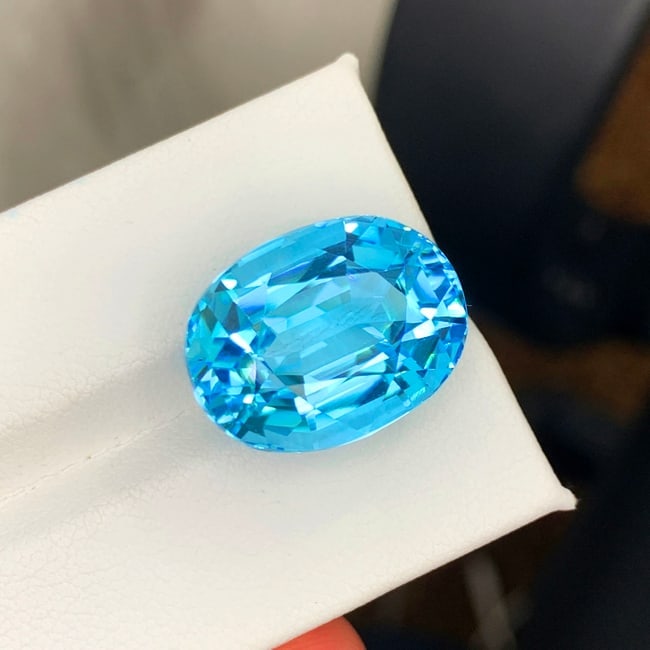 Swiss Blue Topaz Gemstone, Natural Topaz Stone For Jewelry Making - 2