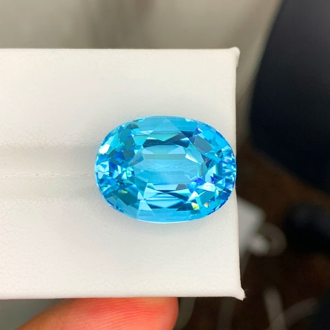 Swiss Blue Topaz Gemstone, Natural Topaz Stone For Jewelry Making - 3