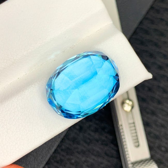 Swiss Blue Topaz Gemstone, Natural Topaz Stone For Jewelry Making - 6