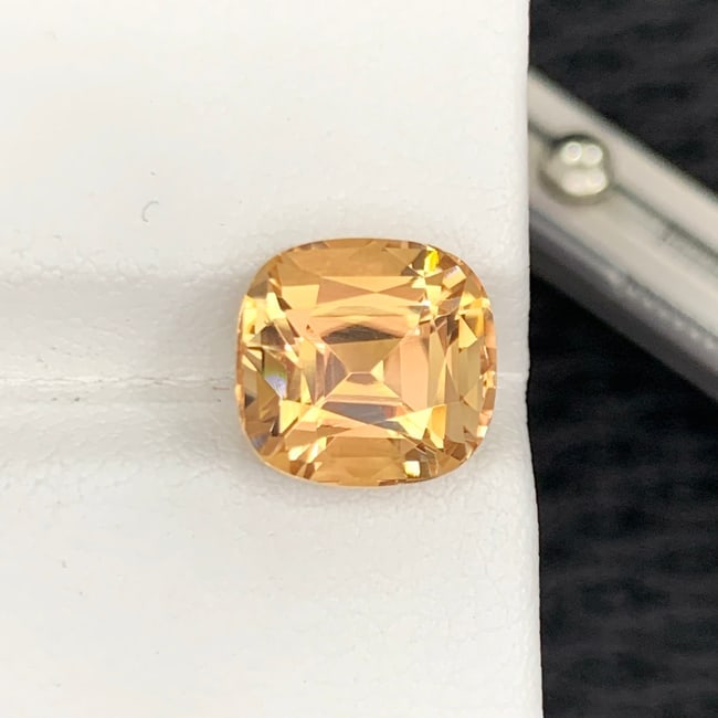 Sunset Yellow Tourmaline Ring Stone, Natural Tourmaline Loose Gemstone - 3