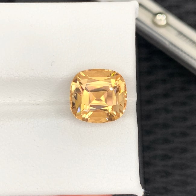 Sunset Yellow Tourmaline Ring Stone, Natural Tourmaline Loose Gemstone - 4