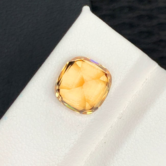 Sunset Yellow Tourmaline Ring Stone, Natural Tourmaline Loose Gemstone - 6