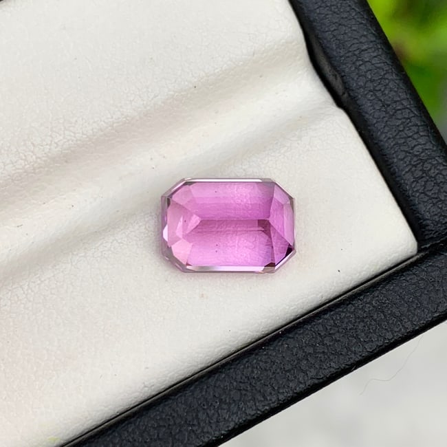 Flawless Kunzite Gemstone, Pink Kunzite Ring Stone, Emerald Cut Kunzite - 3