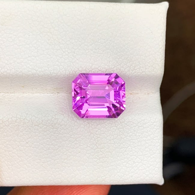 Lilac Pink Kunzite Ring Stone, Natural Kunzite Gemstone For Jewelry Making - 3