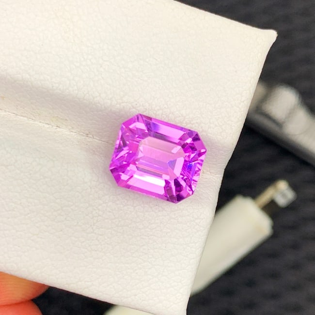 Lilac Pink Kunzite Ring Stone, Natural Kunzite Gemstone For Jewelry Making - 4