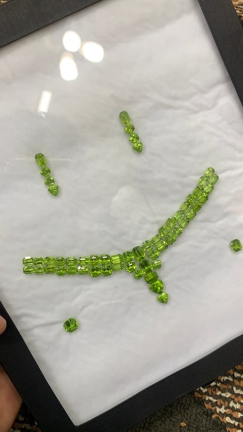 85 Carats Natural Peridot Set For Jewelry - 8