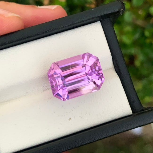 Deep Pink Kunzite Gemstone For Jewelry Making, Lilac Kunzite Loose Stone - 4