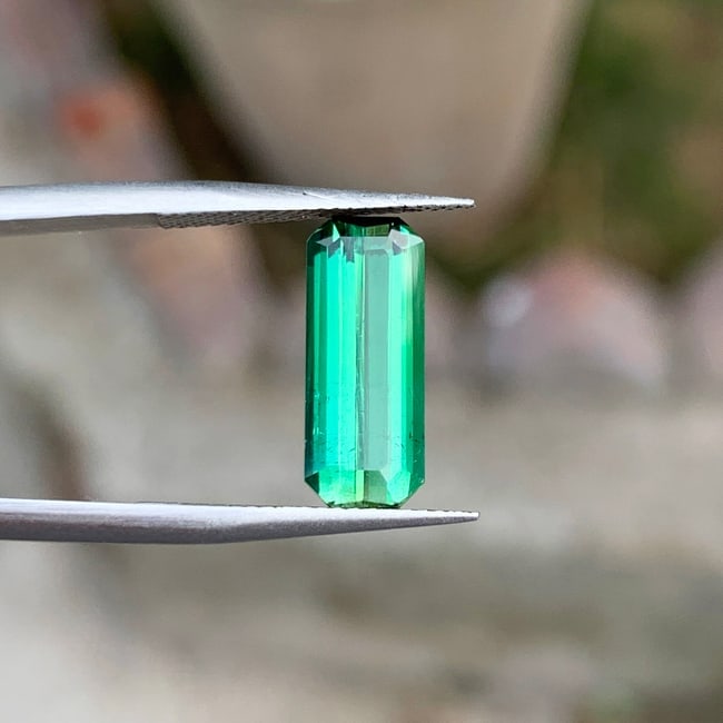 Bluish Green Tourmaline Loose Gemstone Ring, Natural Tourmaline Gemstone - 5