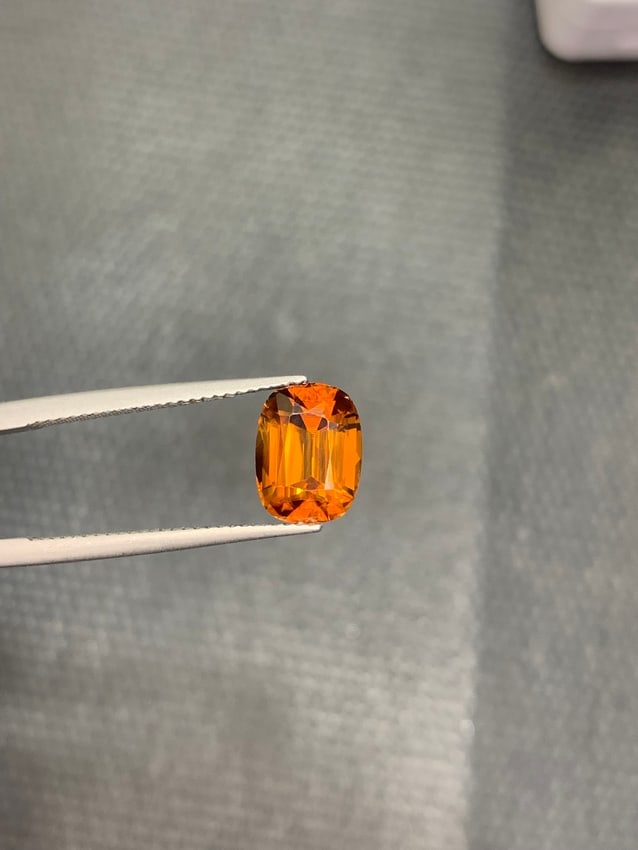AIG Certified Natural Bastnaesite Honey Yellow Loupe Clean Gemstone 5.01 CT - 2