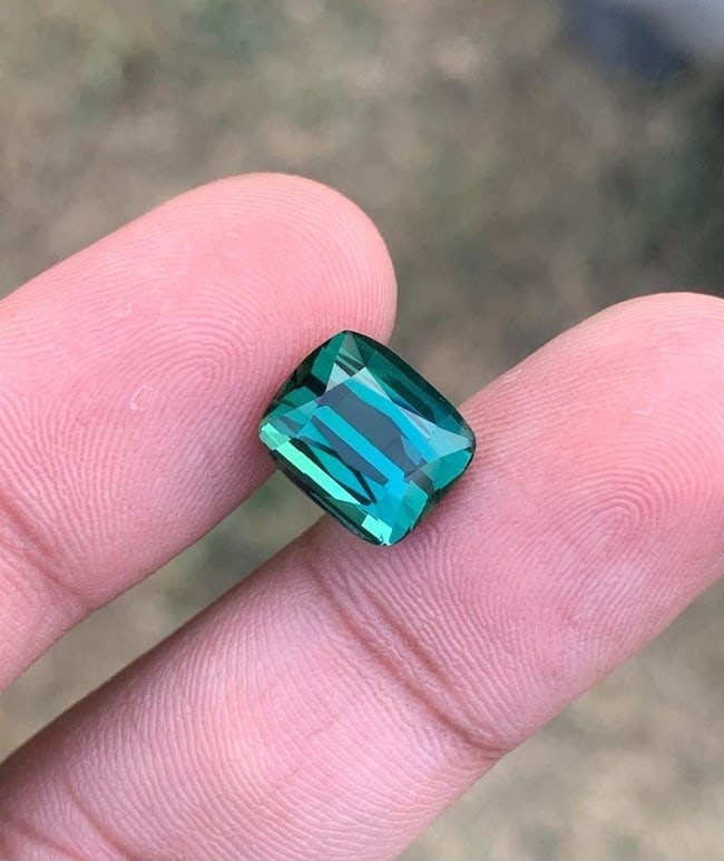 Natural Blue Green Tourmaline Gemstone From Afghanistan - 5 Carat - 2