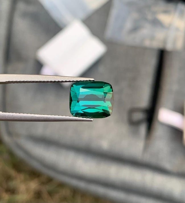 Natural Blue Green Tourmaline Gemstone From Afghanistan - 5 Carat - 3