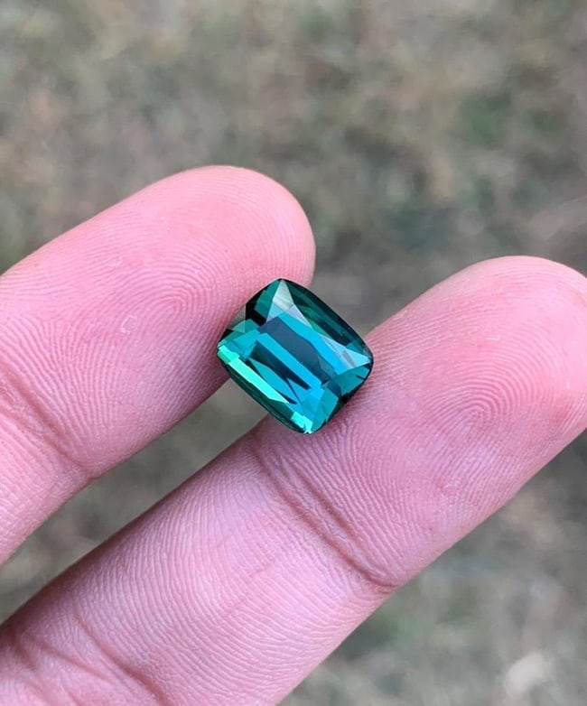 Natural Blue Green Tourmaline Gemstone From Afghanistan - 5 Carat - 4