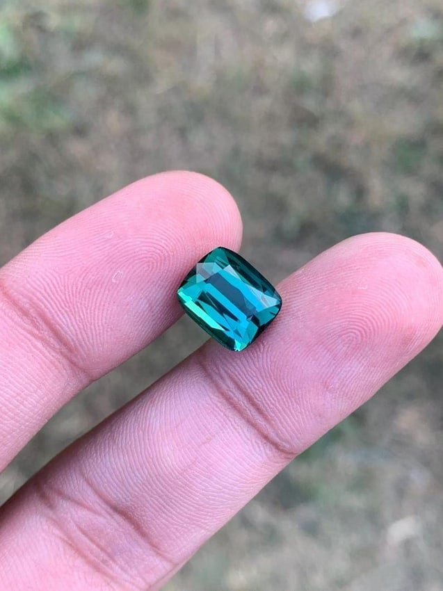 Natural Blue Green Tourmaline Gemstone From Afghanistan - 5 Carat - 6