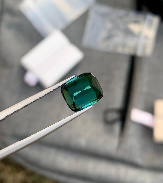 Natural Blue Green Tourmaline Gemstone From Afghanistan - 5 Carat - 8