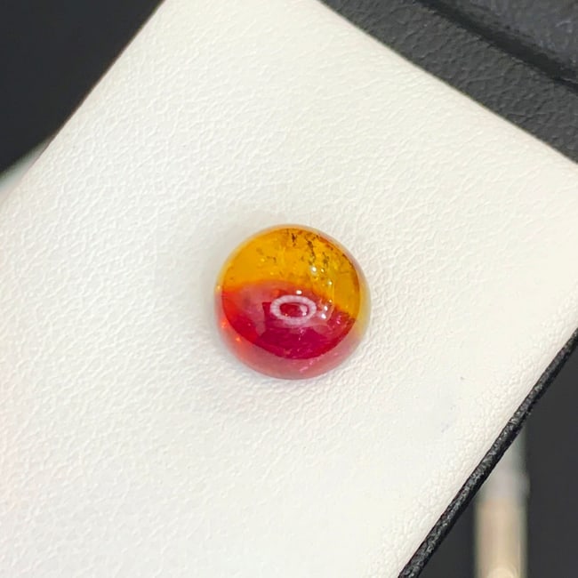 Bi Color Tourmaline Gemstone, Watermelon Tourmaline Ring Stone - 4