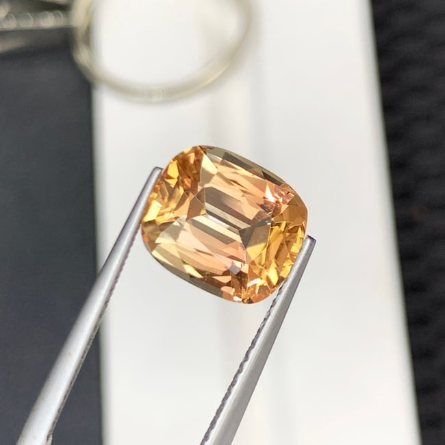 Sunset Tourmaline Ring Stone, Natural Tourmaline Gemstone - 3