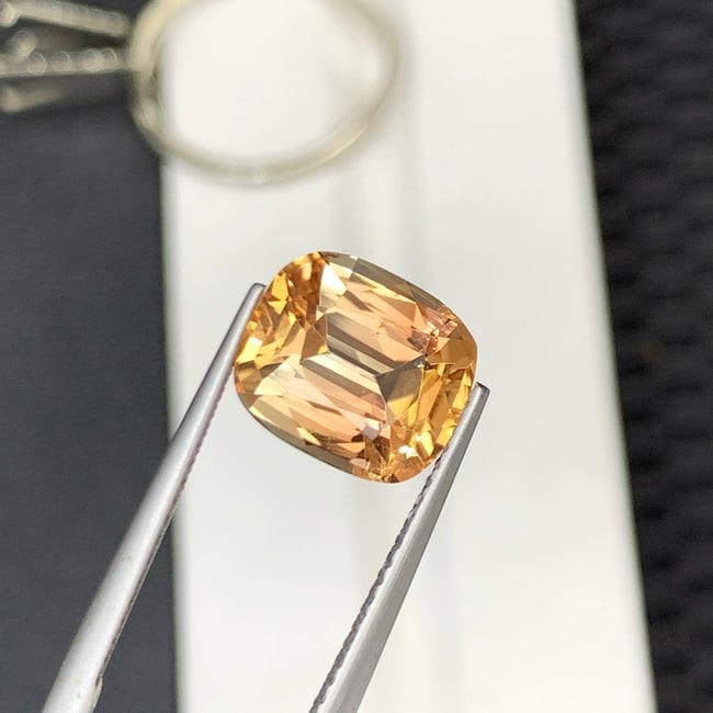 Sunset Tourmaline Ring Stone, Natural Tourmaline Gemstone - 6