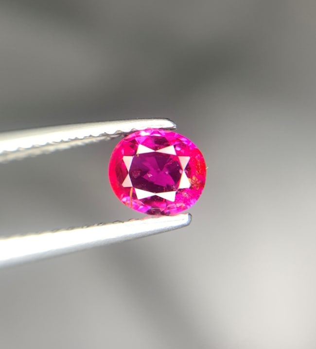 0.75 Carat Natural Sparkling Pinkish Red Ruby Gemstone From Mozambique - 2
