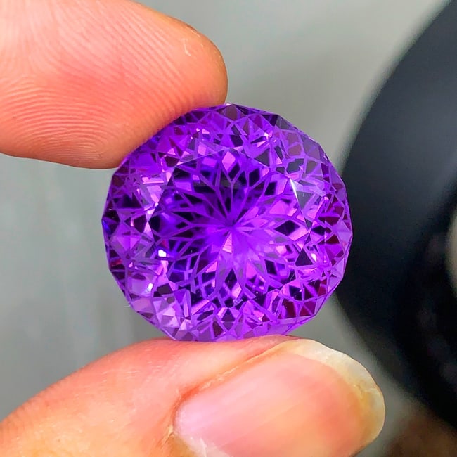 Rich Purple Amethyst Gemstone, Precision Cut Amethyst For Jewelry Making - 2