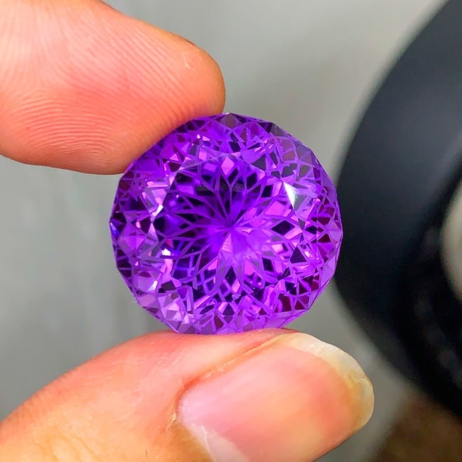 Rich Purple Amethyst Gemstone, Precision Cut Amethyst For Jewelry Making - 3