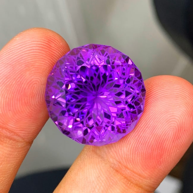 Rich Purple Amethyst Gemstone, Precision Cut Amethyst For Jewelry Making - 4