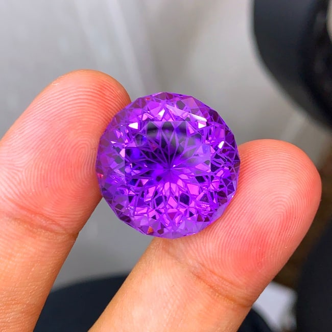 Rich Purple Amethyst Gemstone, Precision Cut Amethyst For Jewelry Making - 5